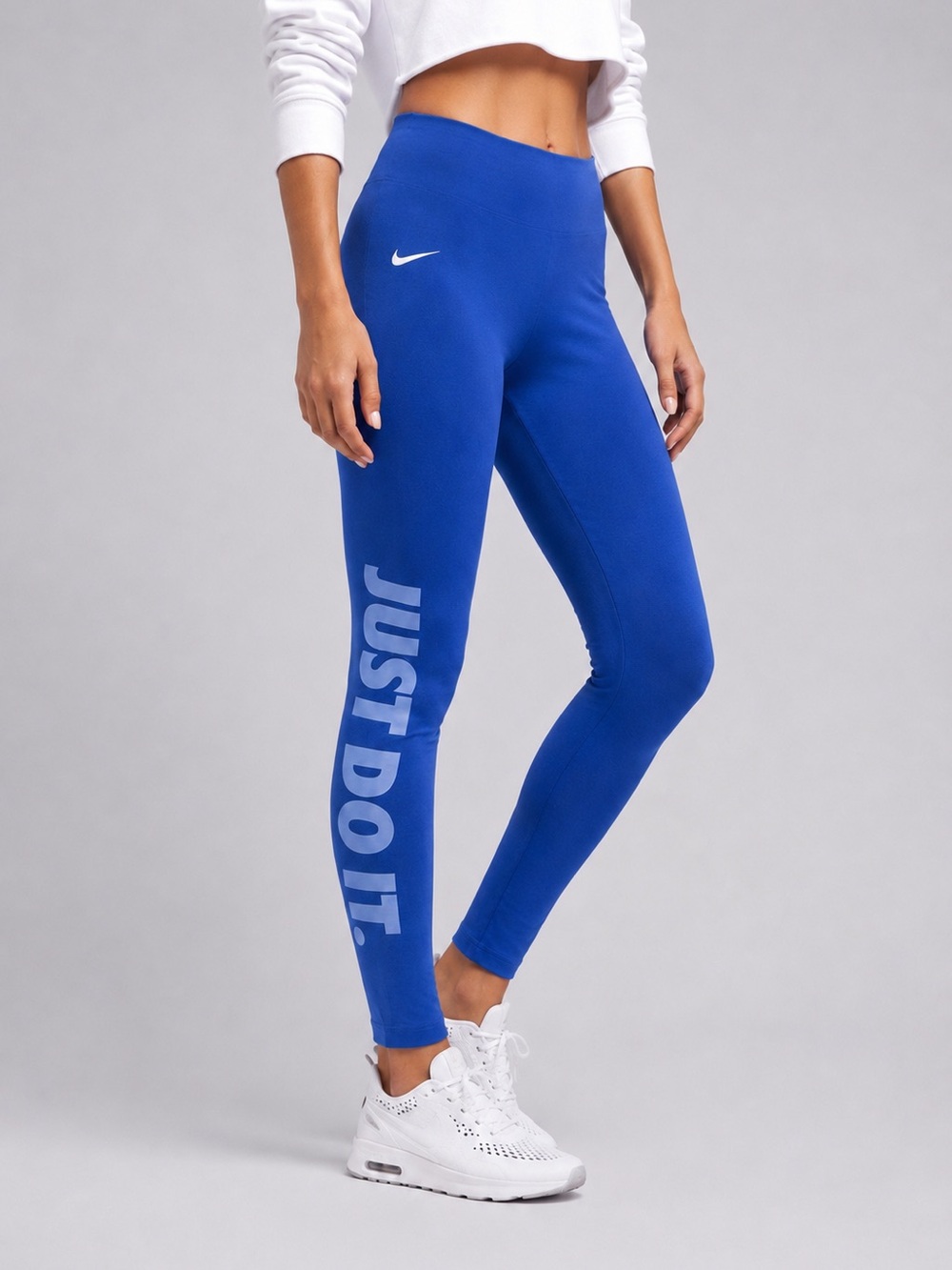 #160 🌷Nike women’s blue cotton tight leggings with Nike logo